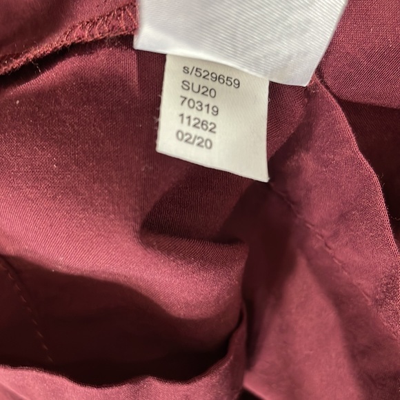 Loft Outlet, new without tags, burgundy rayon romper - Picture 8 of 11